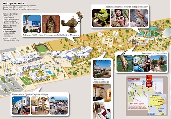 Plan du Parc Djerba Explore - Cliquer pour agrandir